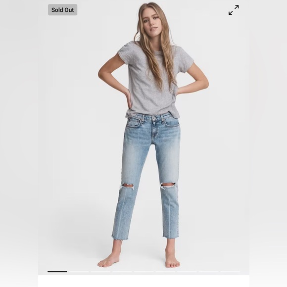 Rag and Bone DRE LOW-RISE SLIM‎ BOYFRIEND - Picture 1 of 12